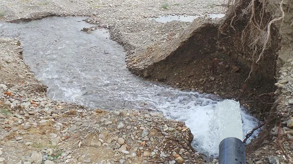 Heyelan İnegöl’ü susuz bıraktı