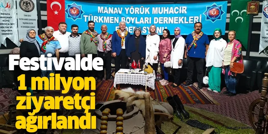 Festivalde 1 milyon ziyaretçi ağırlandı