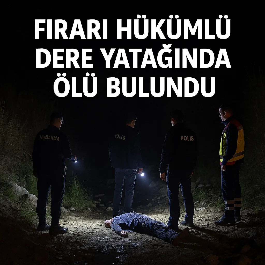 Firari Hükümlü Dere Yatağında Ölü Bulundu