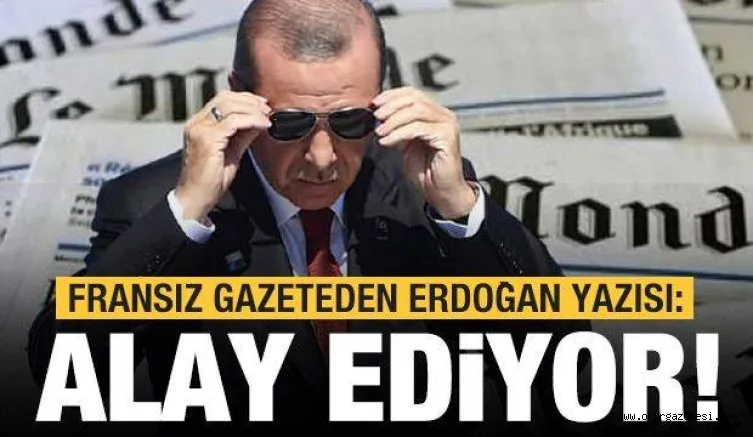Fransız gazeteden Erdoğan yazısı: Resmen alay ediyor...