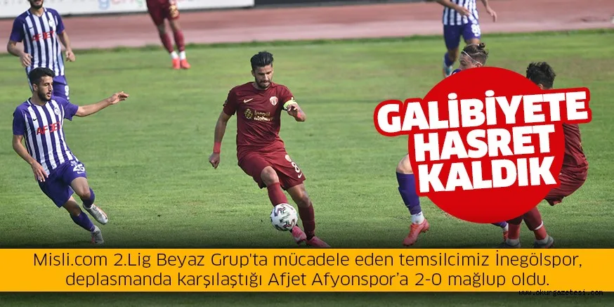 Galibiyete hasret kaldık