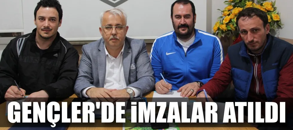 GENÇLER'DE iMZALAR ATILDI