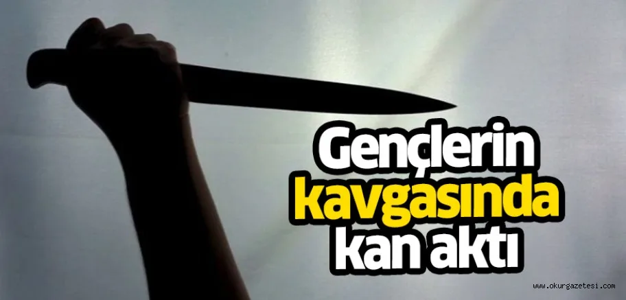 Gençlerin kavgasında kan aktı