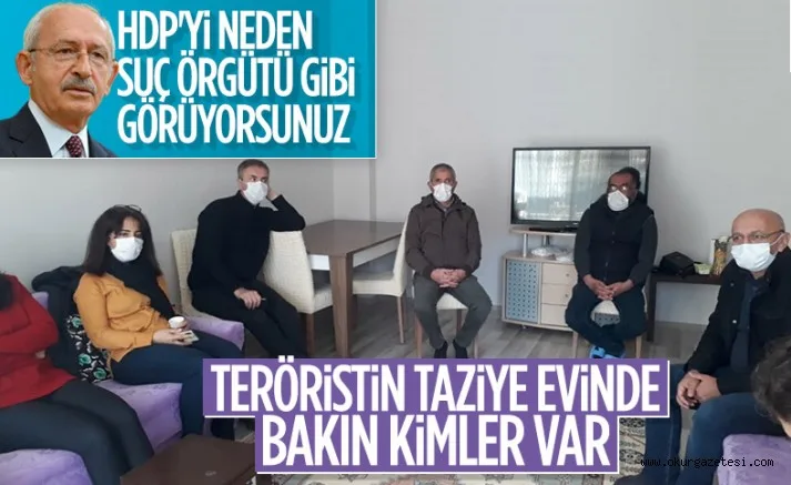 HDP'den öldürülen terörist İsmail Sürgeç'in ailesine taziye ziyareti
