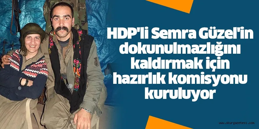 HDP'li Semra Güzel'in dokunulmazlığını kaldırmak için hazırlık komisyonu kuruluyor