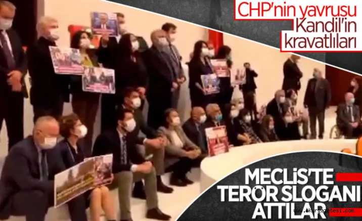 HDP'li vekiller Meclis'te eyleme başladı