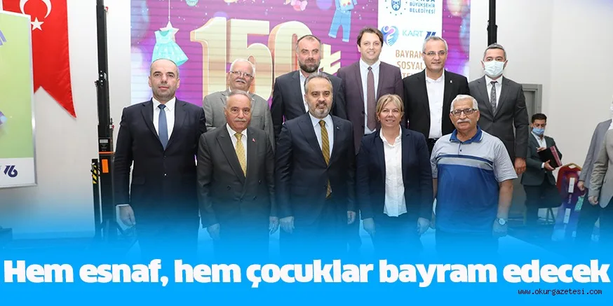 Hem esnaf hem çocuklar bayram edecek
