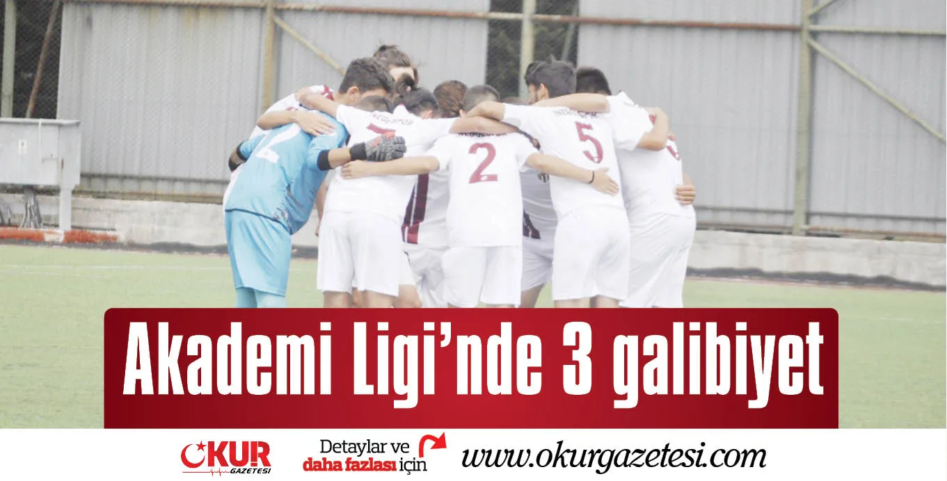 Akademi Ligi'nde 3 galibiyet