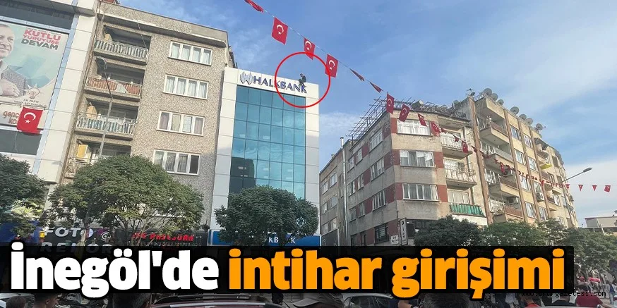 İnegöl'de intihar girişimi