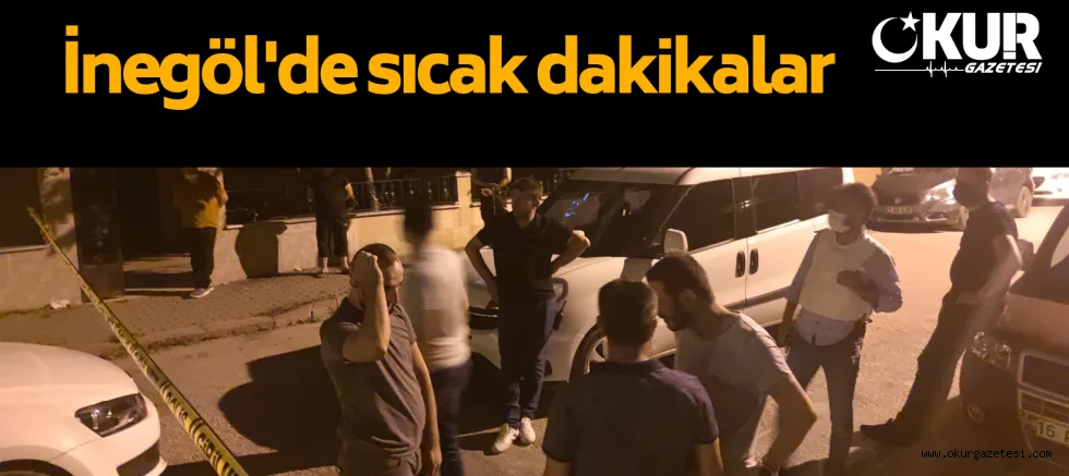 İnegöl'de sıcak dakikalar ...