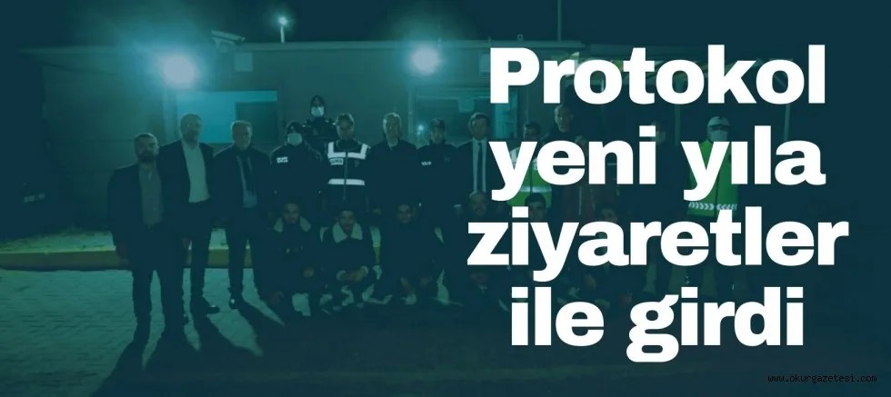 İnegöl protokolü yeni yıla  mesaideki personelleri ziyaret ederek girdi