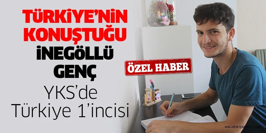 İnegöllü genç, 2021 YKS Yabancı Dil Testi (YDT) Rusça alanında Türkiye 1’incisi oldu