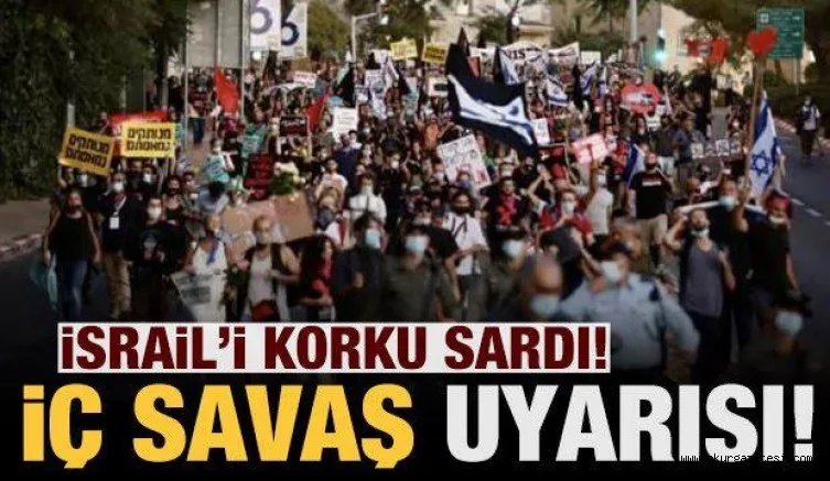 İsrail'de büyük kaos: İç savaş uyarısı yapıldı!