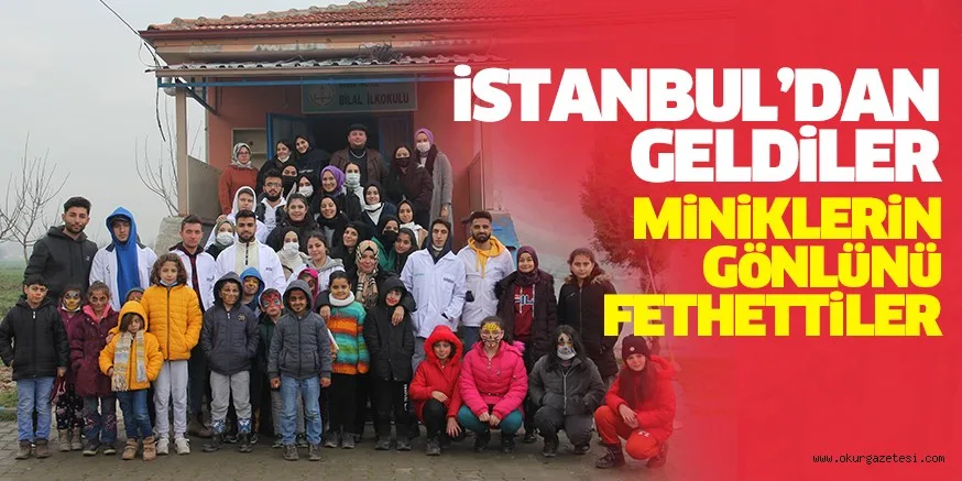 İstanbul’dan İnegöl’e gelen üniversiteli öğrenciler, ‘Gönüllülük’ esasıyla minik öğrencilerin gönlüne dokundu
