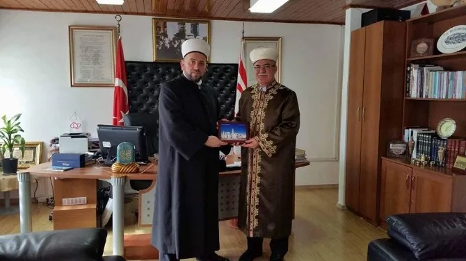 Karadağ İslam Birliği Başkanı Rıfat Feyziçten Kktcye İlk Ziyaret
