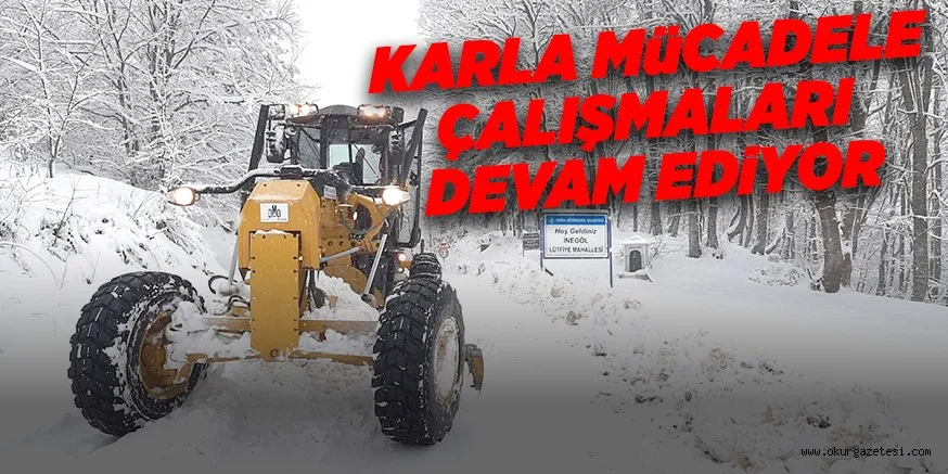 KARLA MüCADELE ÇALIŞMALARI DEVAM EDiYOR