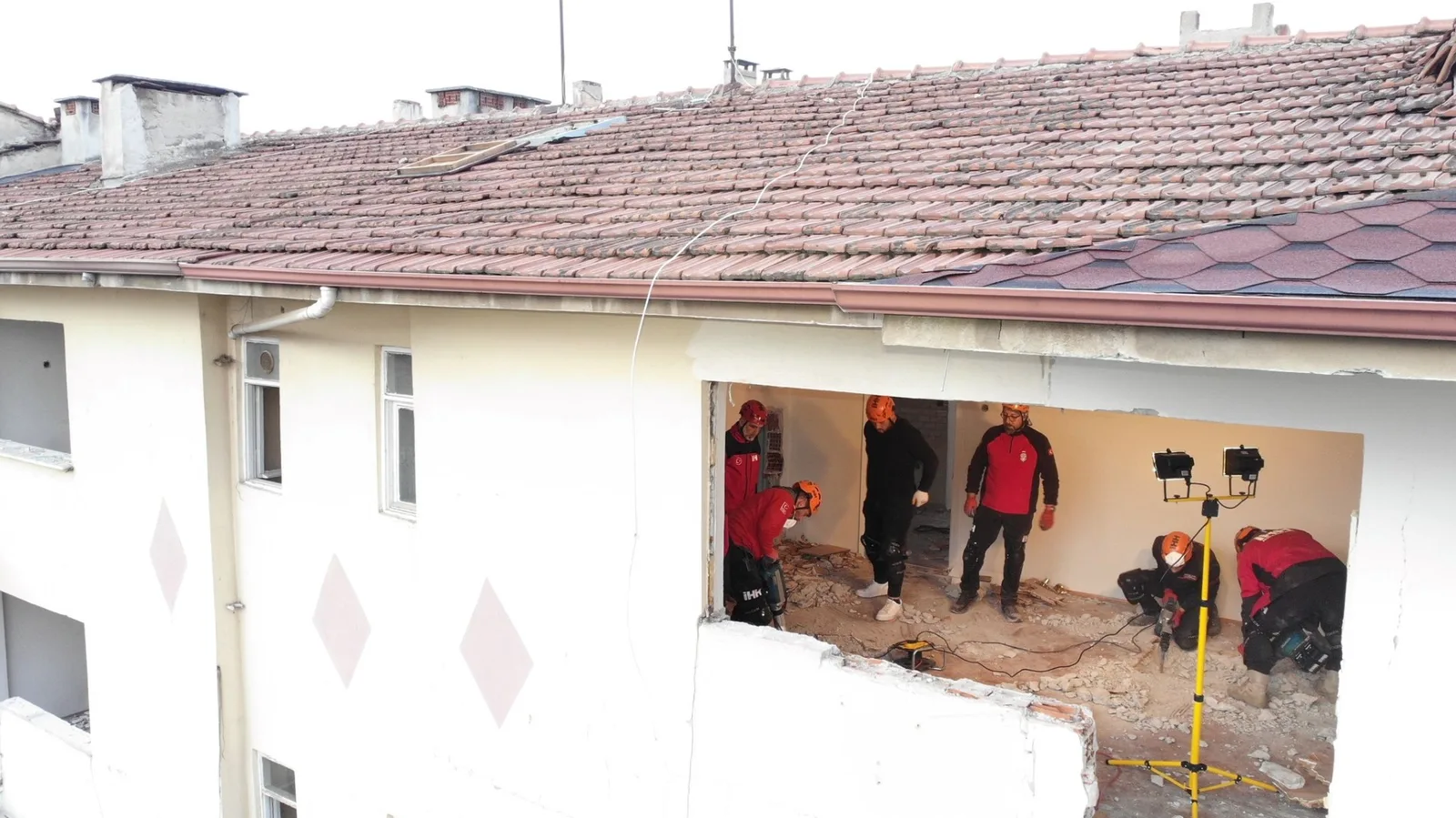 Turgutalp kentsel dönüşüm alanında tatbikat