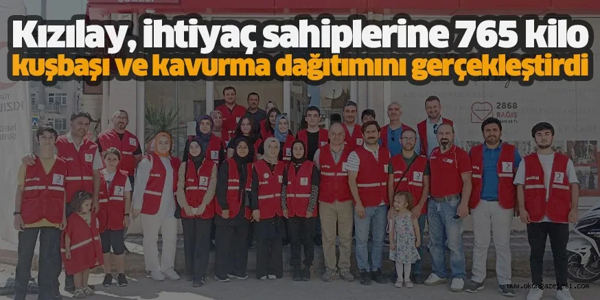 Kızılay, ihtiyaç sahiplerine 765 kilo kuşbaşı ve kavurma dağıtımını gerçekleştirdi