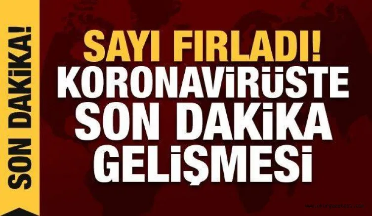 Koronavirüste son dakika gelişmesi! Sayı fırladı...
