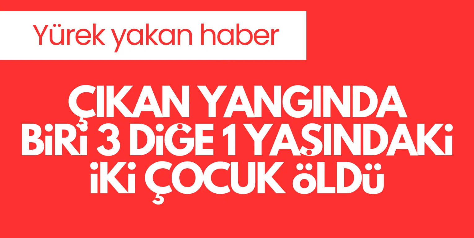 Ev yangınında 2 kardeş öldü