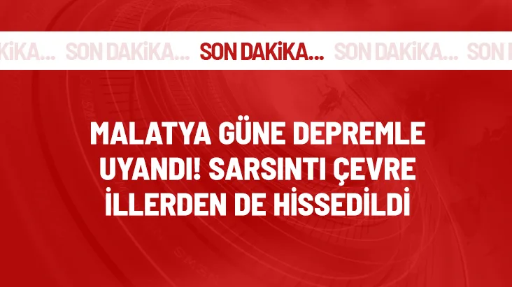 Son Dakika! Malatya'nın Pütürge ilçesinde 4.3 büyüklüğünde deprem