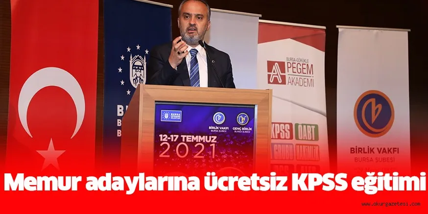 Memur adaylarına ücretsiz KPSS eğitimi