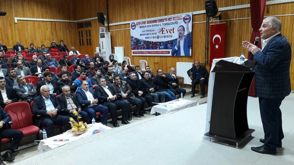 Memur-Sen Orhanelide ‘Evet İçin Buluştu