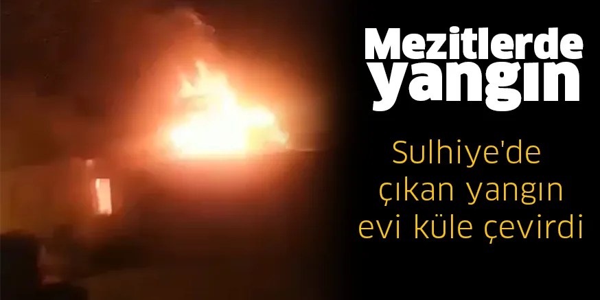 Mezitlerde yangın