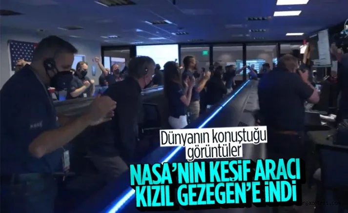 NASA kaşifi Mars'a indi