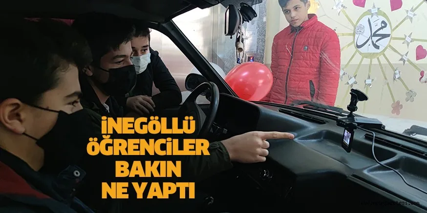 Öğretmenlerinin otomobilini kullanarak, sürücülerin ‘emniyet kemeri’ hilesinin önüne geçtiler