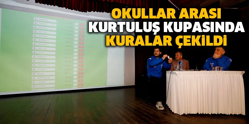 OKULLAR ARASI KURTULUŞ KUPASINDA KURALAR ÇEKİLDİ