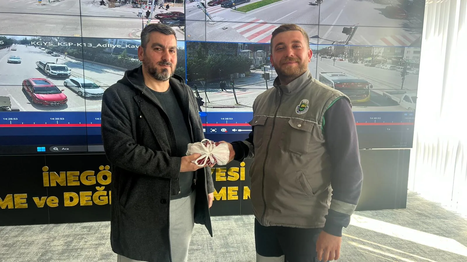 İnegöl Belediyesi personelinden örnek davranış