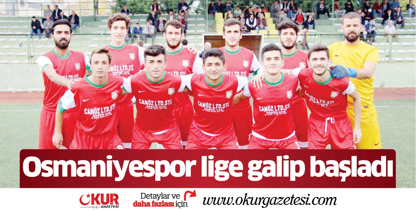 Osmaniyespor lige galip başladı