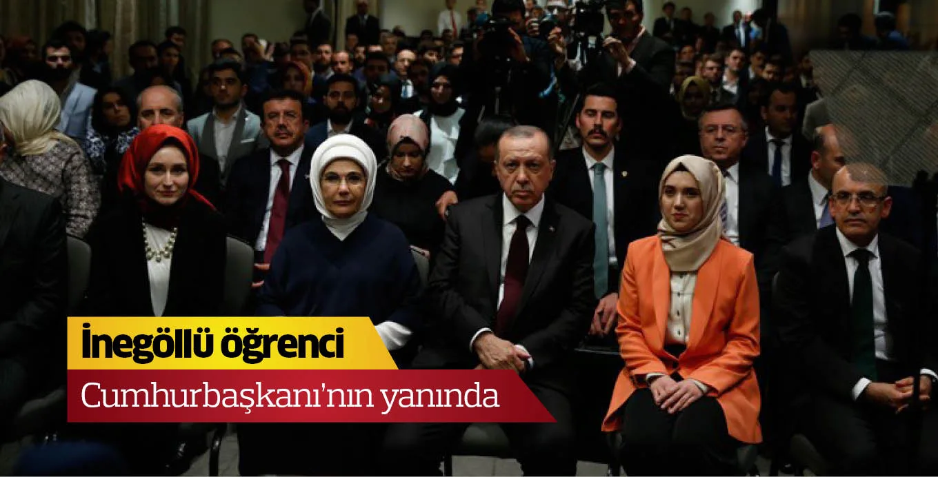 İnegöllü öğrenci Cumhurbaşkanı’nın yanında