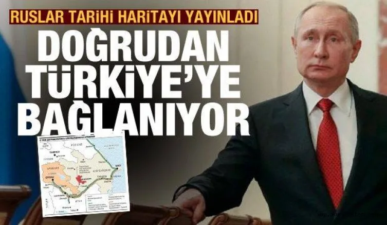 Rusya tarihi Dağlık Karabağ haritasını yayınladı! Doğrudan Türkiye'ye bağlanıyor