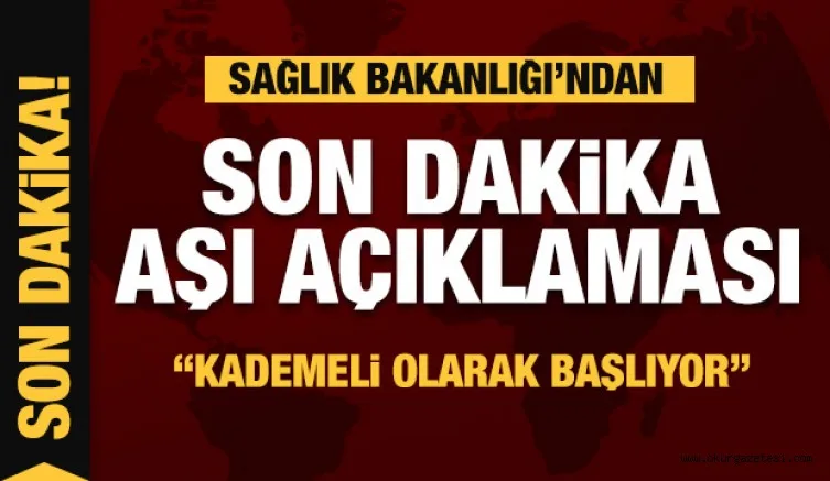 Sağlık Bakanlığı'ndan son dakika grip aşısı açıklaması: Kademeli başlıyor