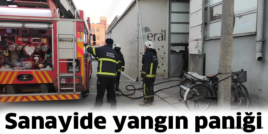 Sanayide yangın paniği