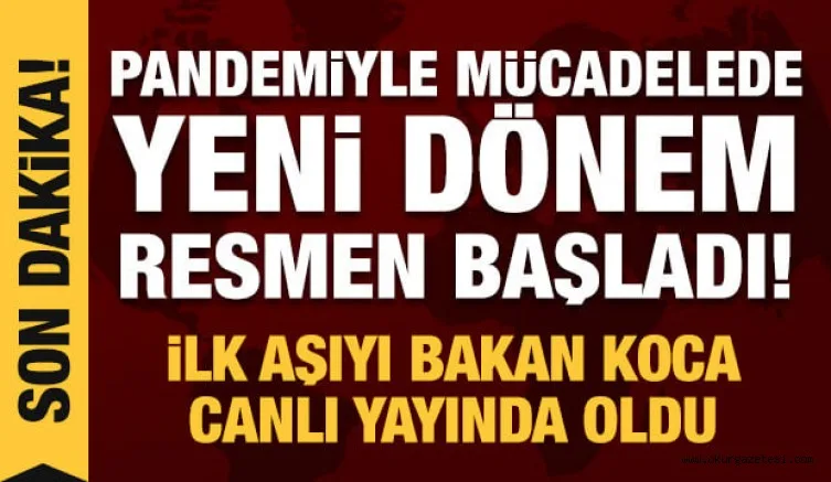 Son dakika haberi! Bakan Koca açıkladı: Türkiye'de aşılama yarın başlıyor