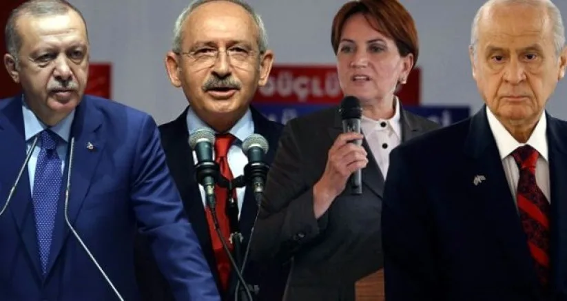 Son seçim anketinde dört parti yüzde 10 barajını geçti