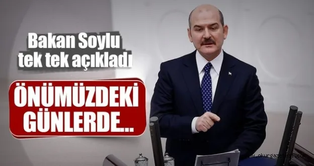 SOYLU'DAN İLK AÇIKLAMA