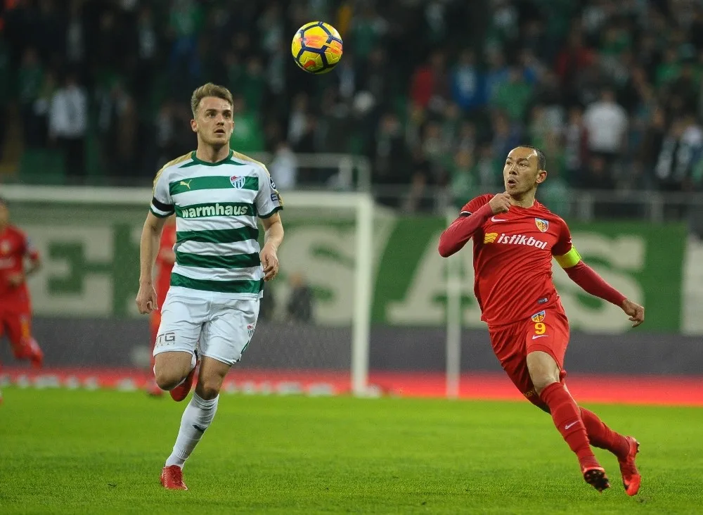 Spor Toto Süper Lig: Bursaspor: 0 - Kayserispor: 0 (İlk Yarı)
