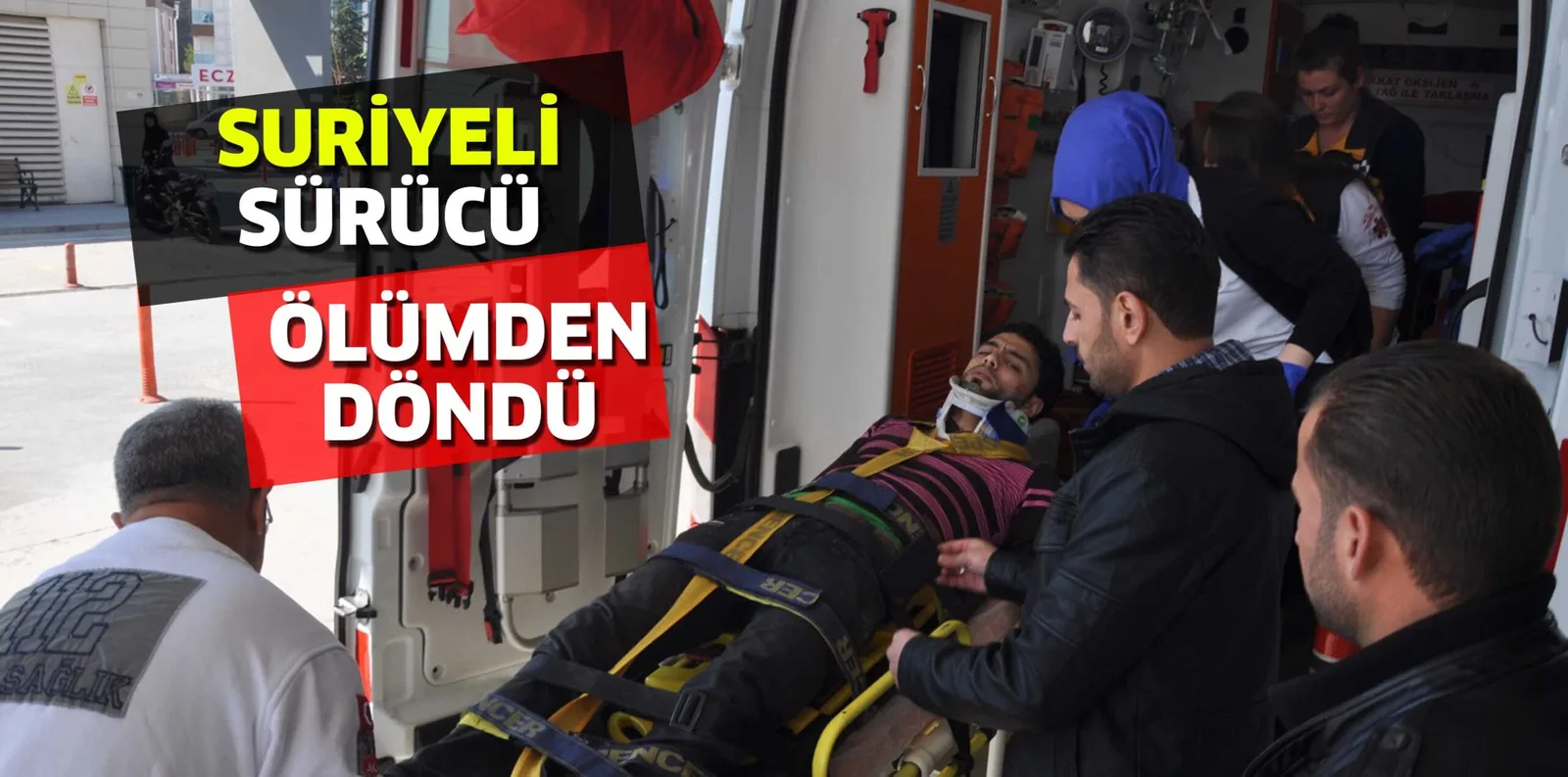 MİNİBÜSE ARKADAN ÇARPAN SURİYELİ HASTANELİK OLDU