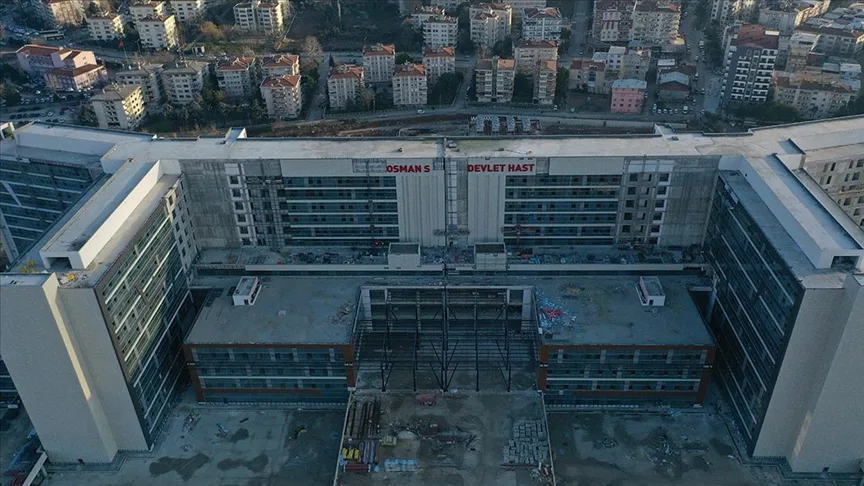 Bursa'da 1315 yataklı devlet hastanesi inşaatının yüzde 80'i tamamlandı