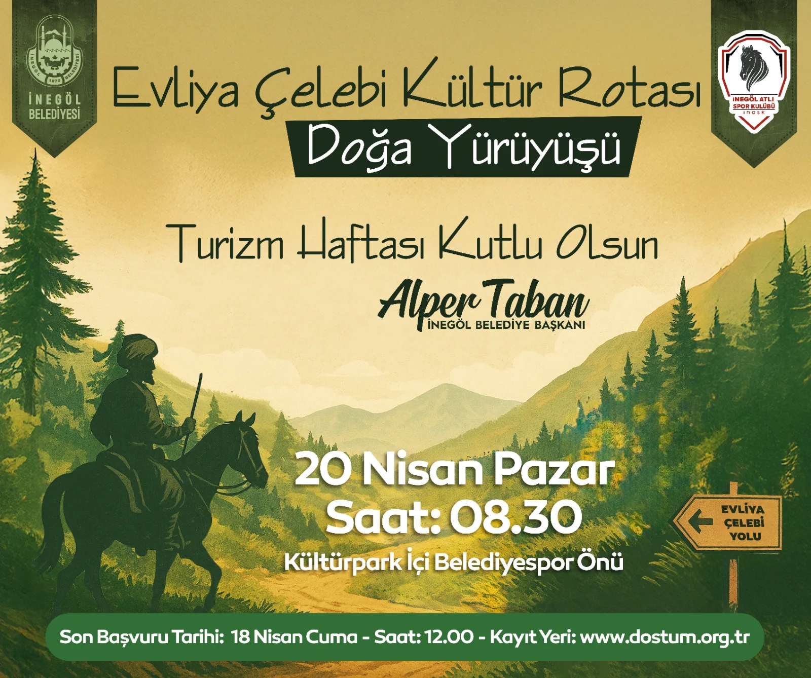 İnegöl Belediyesi’nden turizm haftasına özel 2 etkinlik