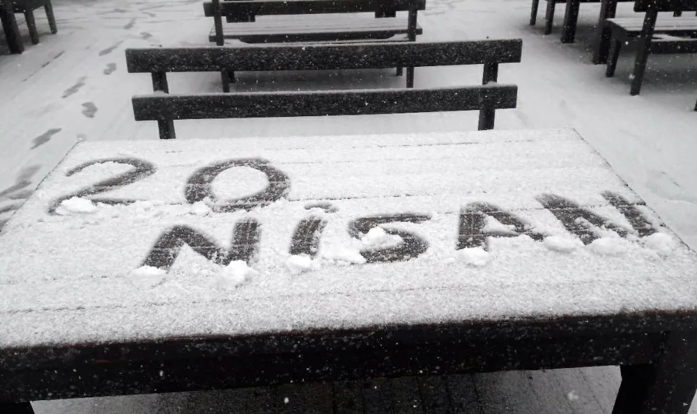 Uludağa Nisan Karı
