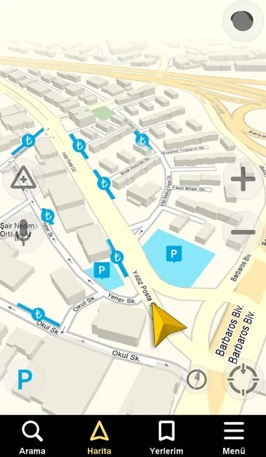 Yandex Navigasyon Uygulamasına Park Yerlerini Ekledi