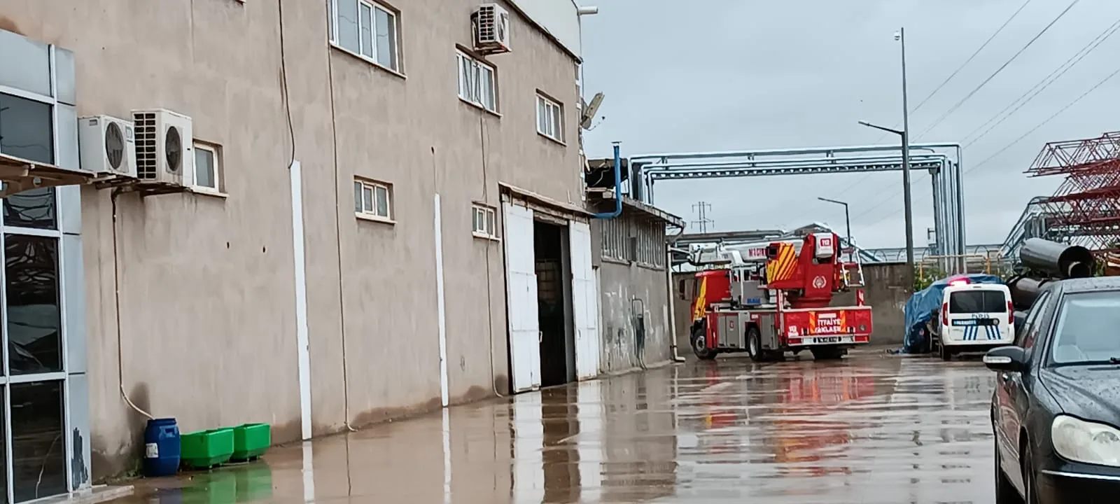 İnegöl’deki fabrikada yangın paniği