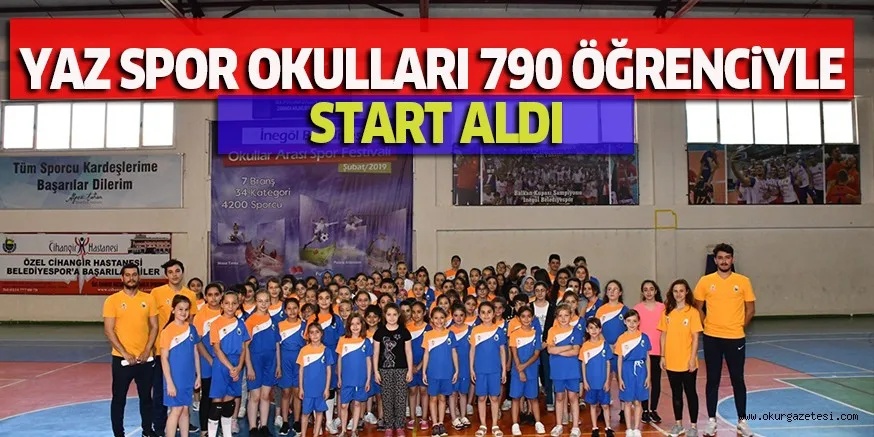 YAZ SPOR OKULLARI 790 ÖĞRENCiYLE START ALDI