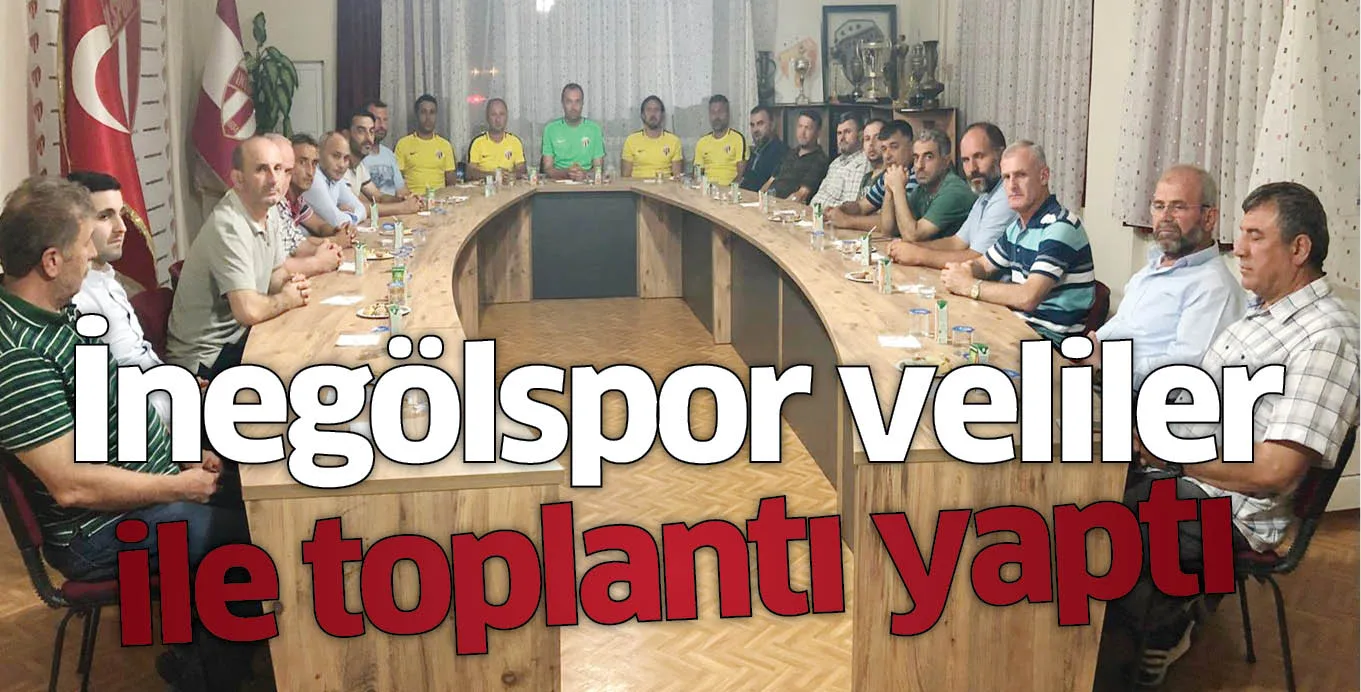 İnegölspor veliler ile toplantı yaptı