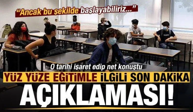 Yüz yüze eğitimle ilgili son dakika açıklaması! Ziya Selçuk tarih vermişti, sürpriz çıkış...